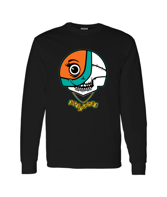 V-BOUNSKTOP - SKULL LOGO - Black Long Sleeve T