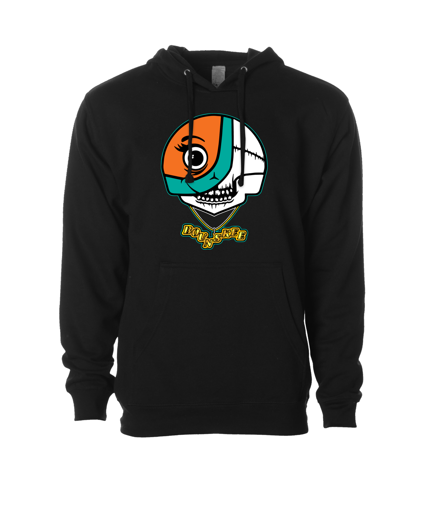 V-BOUNSKTOP - SKULL LOGO - Black Hoodie