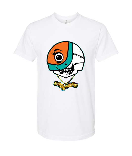 V-BOUNSKTOP - SKULL LOGO - White T Shirt