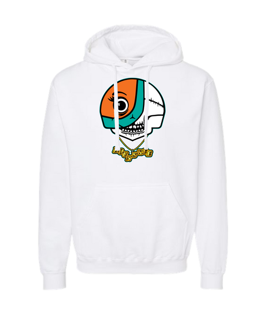 V-BOUNSKTOP - SKULL LOGO - White Hoodie