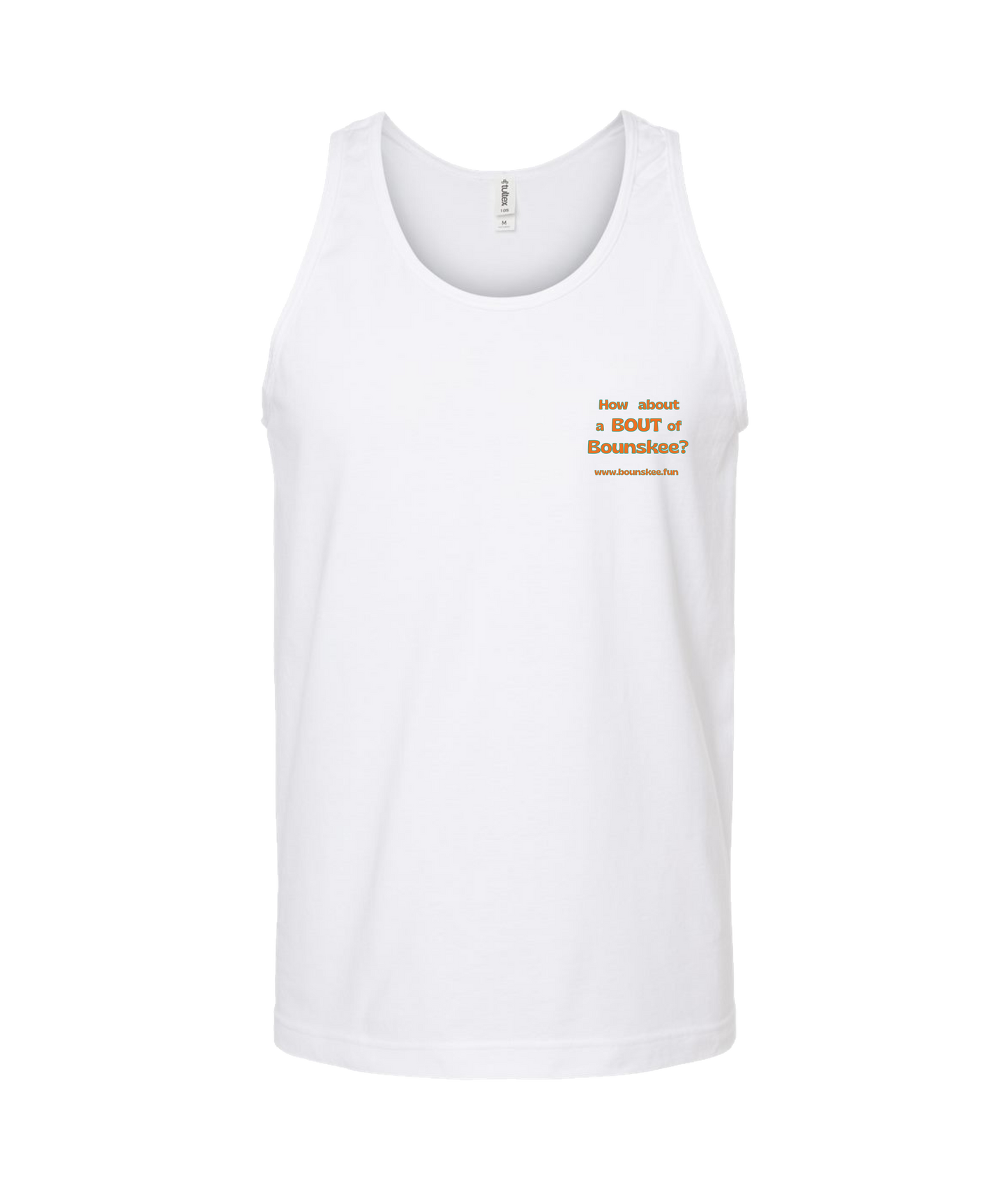 V-BOUNSKTOP - How About A Bout - White Tank Top