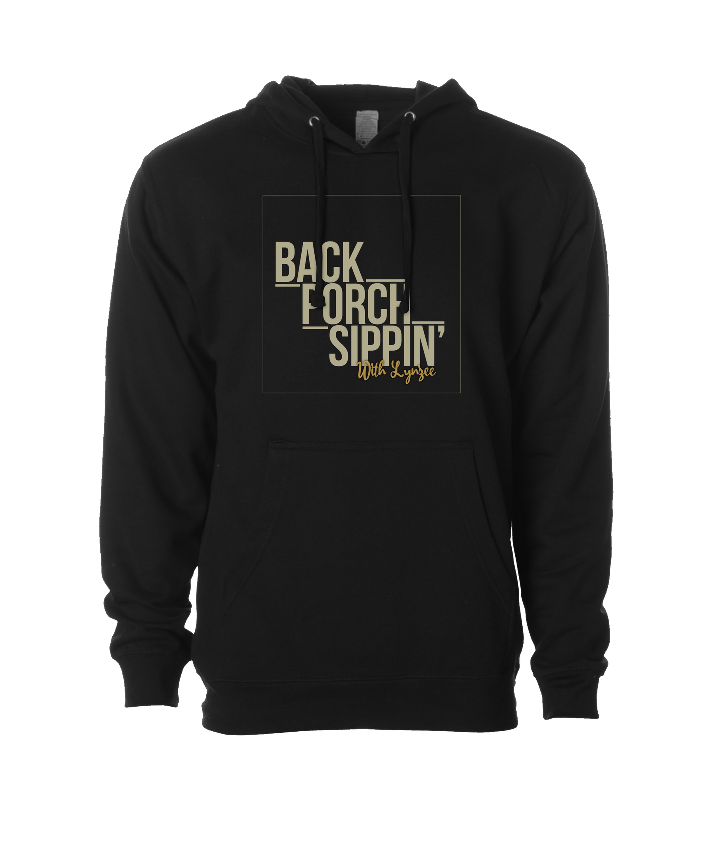 Back Porch Sippin' Podcast - Logo - Black Hoodie