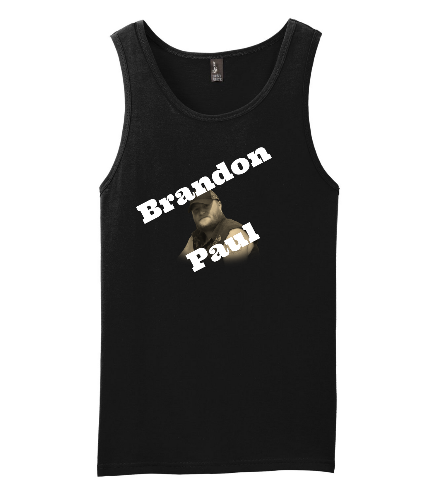 Brandon Paul - Logo - Black Tank Top