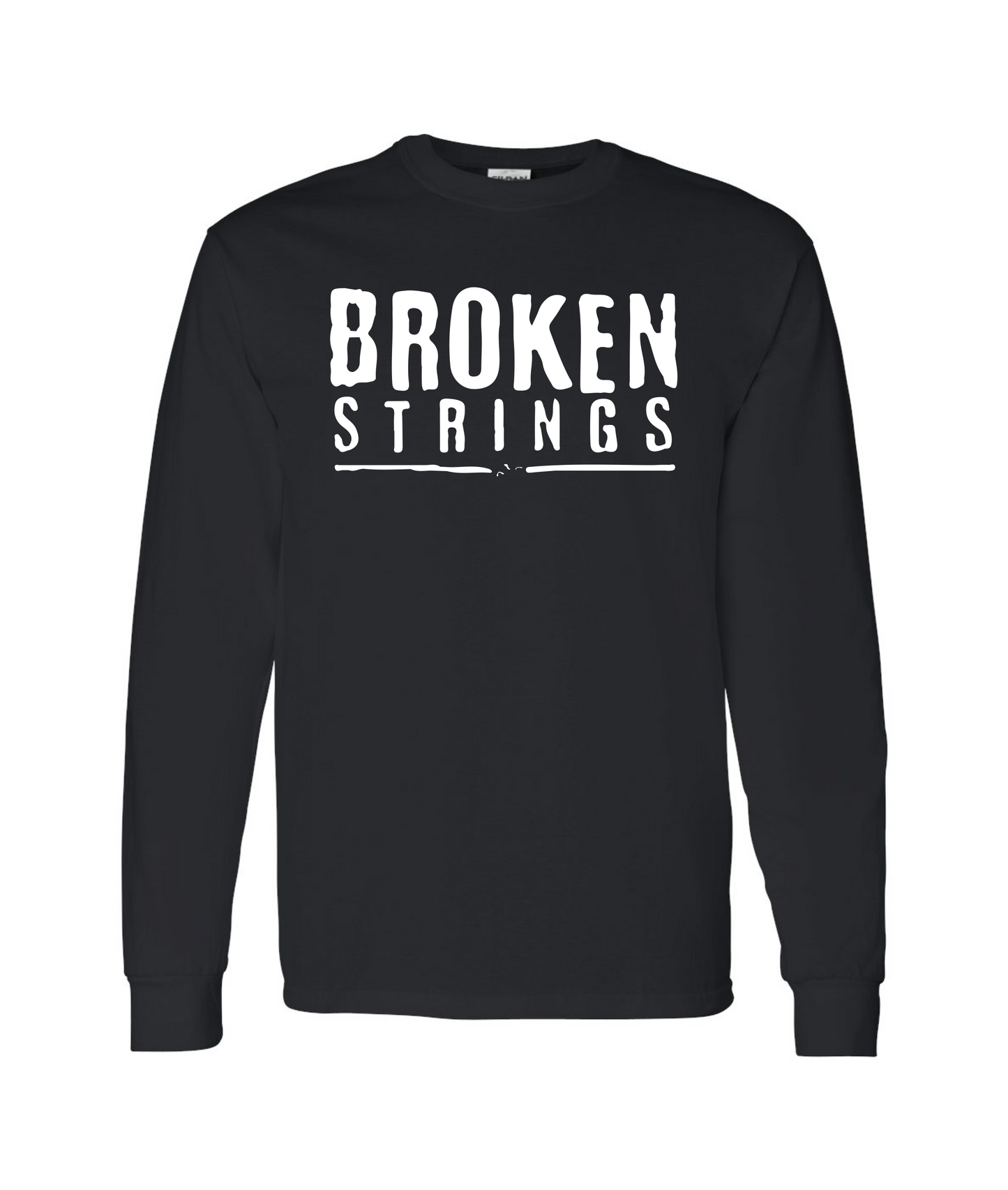 V-BRSTOP - BROKEN STRINGS - Black Long Sleeve T