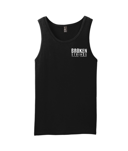V-BRSTOP - BROKEN STRINGS - Black Tank Top