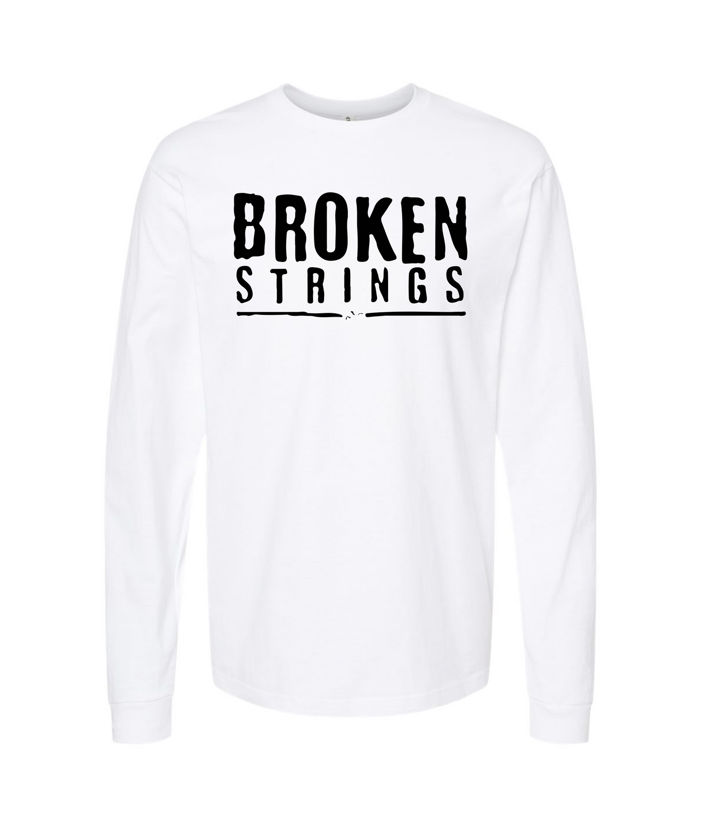 V-BRSTOP - BROKEN STRINGS - White Long Sleeve T