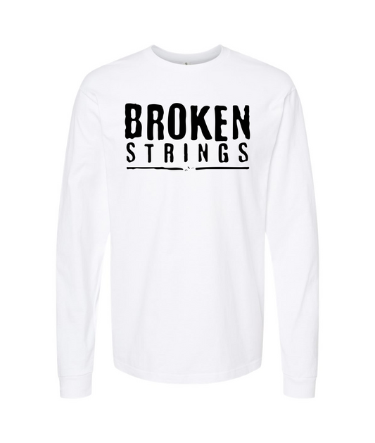 V-BRSTOP - BROKEN STRINGS - White Long Sleeve T