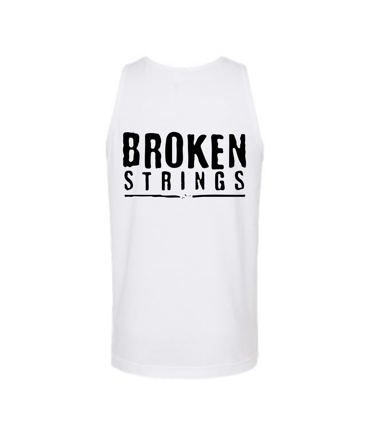 V-BRSTOP - BROKEN STRINGS - White Tank Top