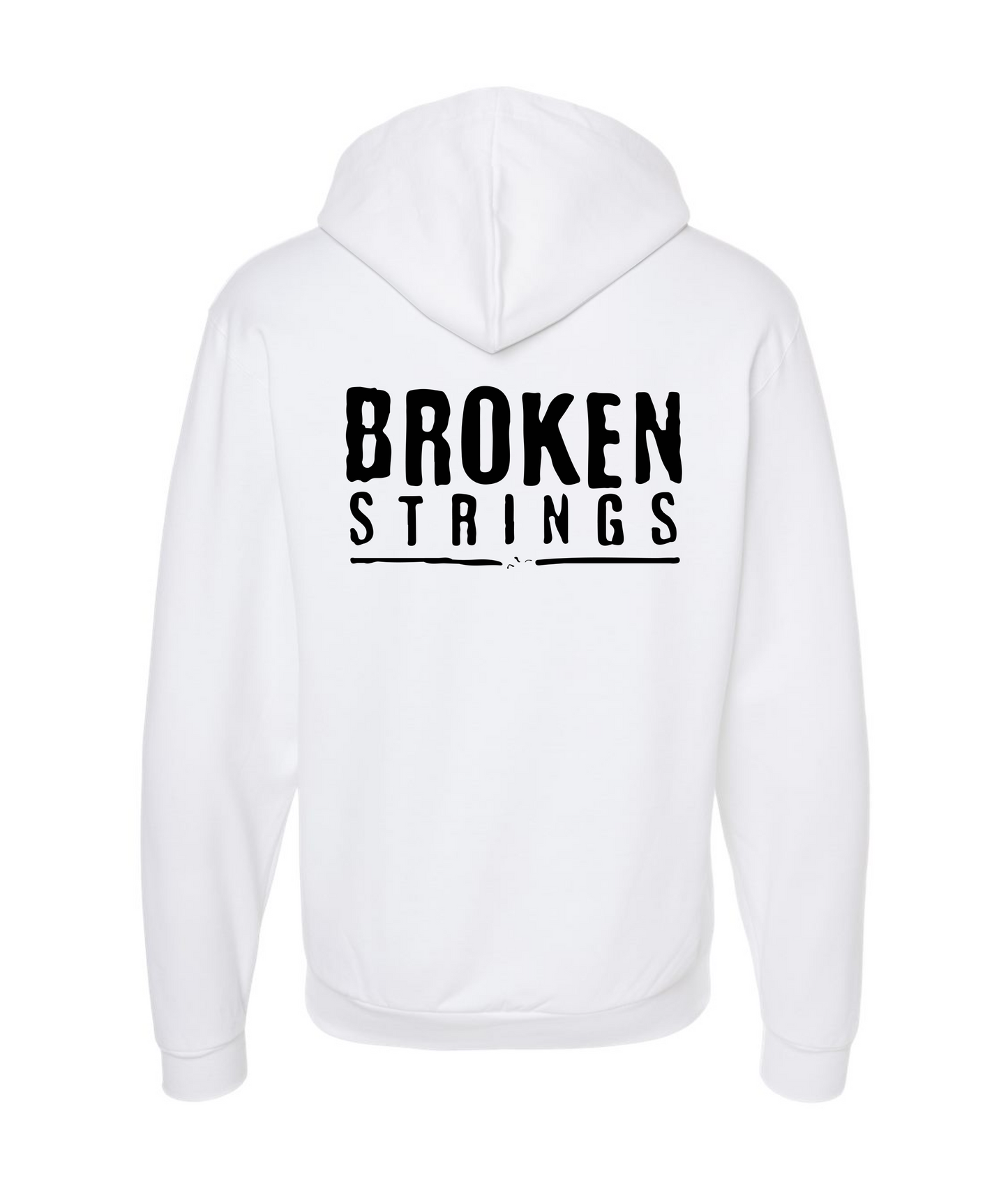 BROKEN STRINGS - BROKEN STRINGS - White Zip Up Hoodie