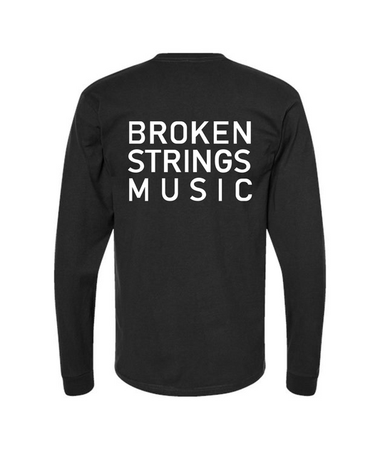V-BRSTOP - BROKEN STRINGS MUSIC - Black Long Sleeve T