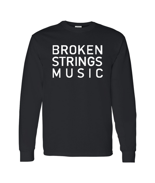 V-BRSTOP - BROKEN STRINGS MUSIC - Black Long Sleeve T