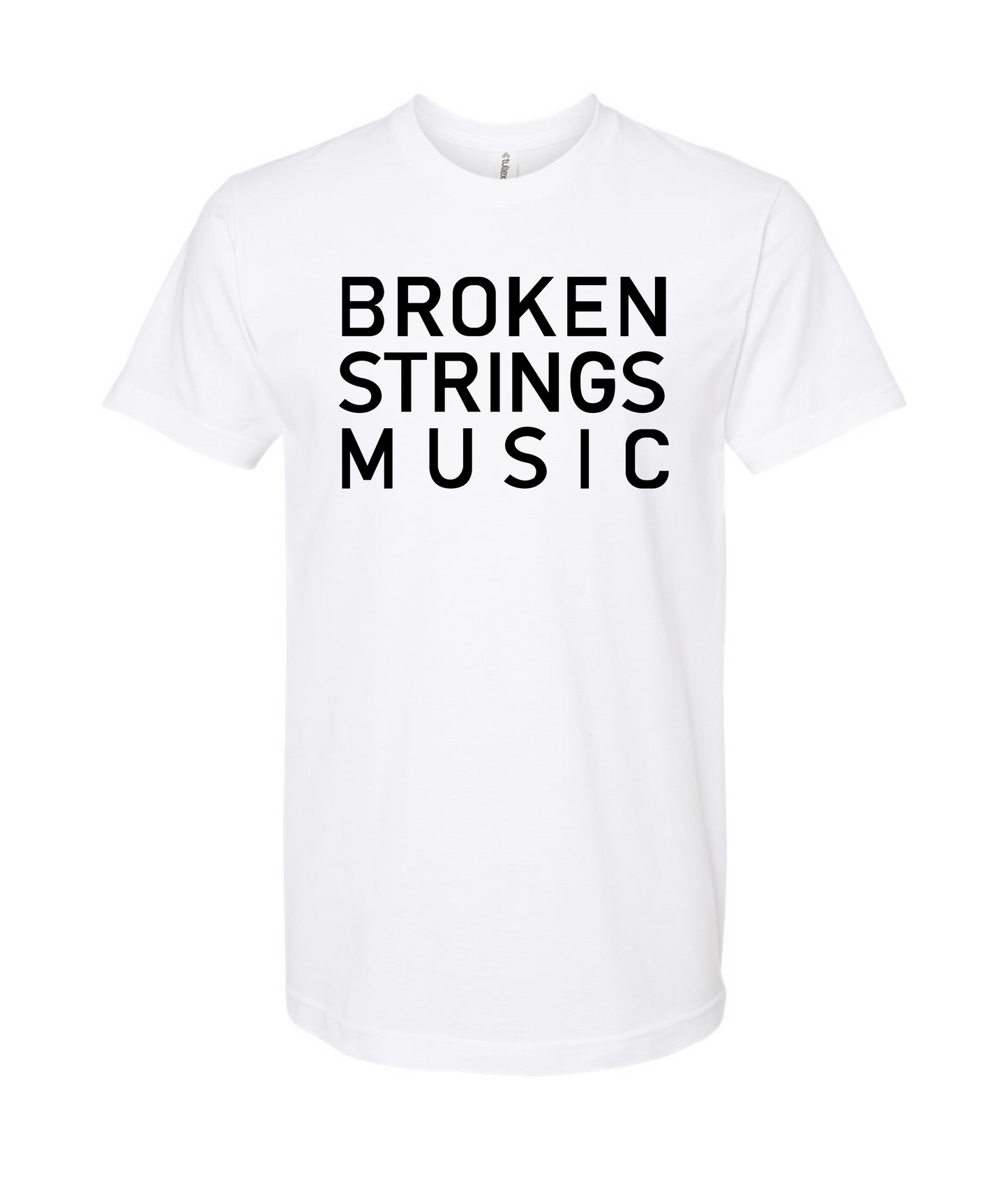 V-BRSTOP - BROKEN STRINGS MUSIC - White T Shirt