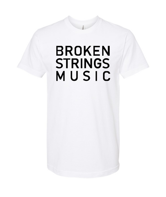 V-BRSTOP - BROKEN STRINGS MUSIC - White T Shirt