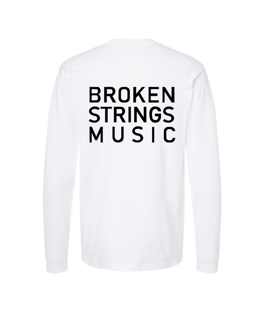 V-BRSTOP - BROKEN STRINGS MUSIC - White Long Sleeve T