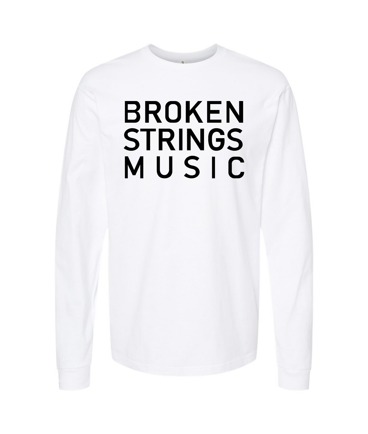 V-BRSTOP - BROKEN STRINGS MUSIC - White Long Sleeve T