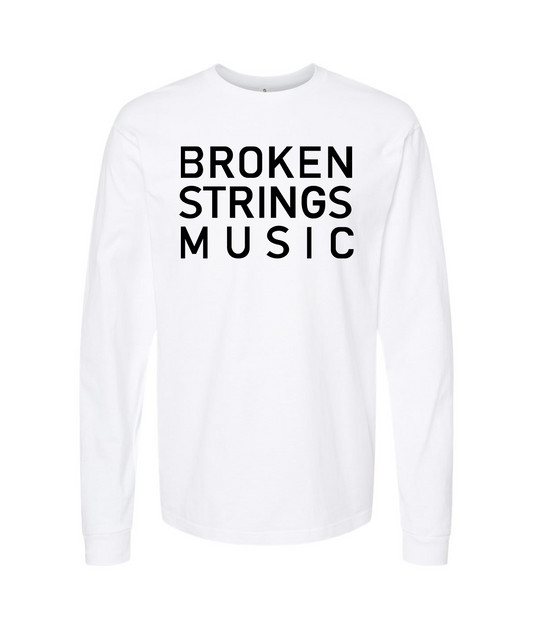 V-BRSTOP - BROKEN STRINGS MUSIC - White Long Sleeve T