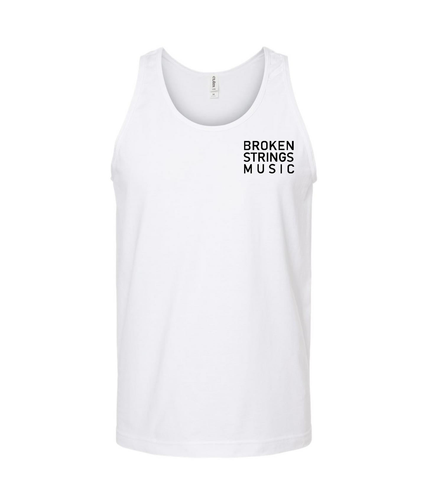 V-BRSTOP - BROKEN STRINGS MUSIC - White Tank Top