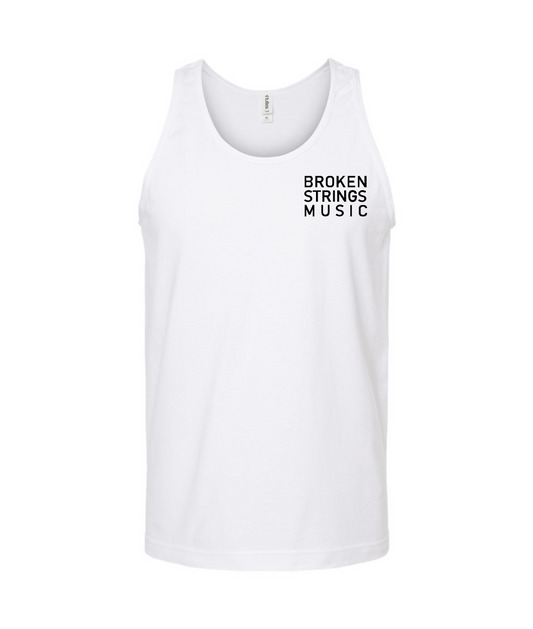 V-BRSTOP - BROKEN STRINGS MUSIC - White Tank Top