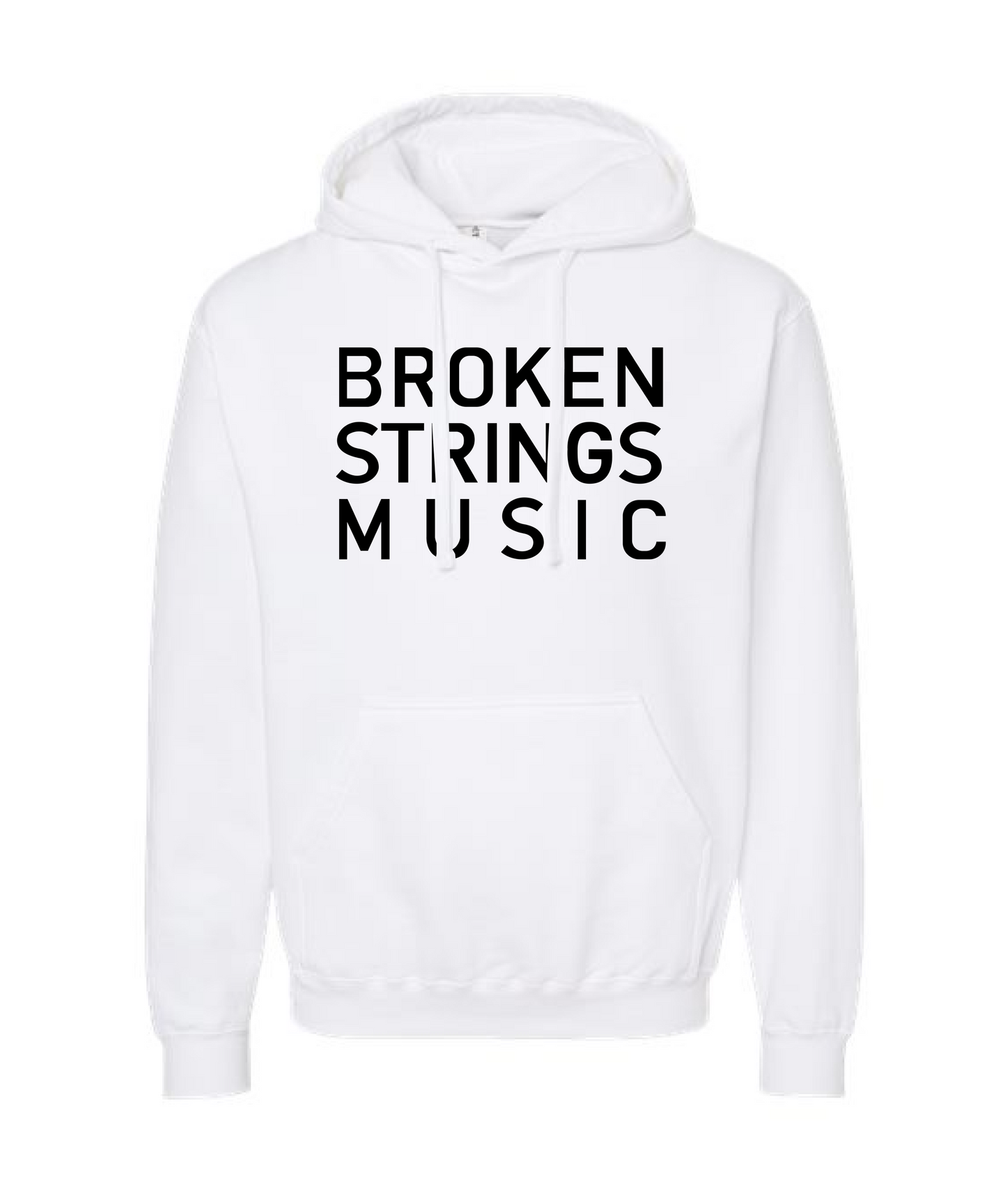 BROKEN STRINGS - BROKEN STRINGS MUSIC - White Hoodie