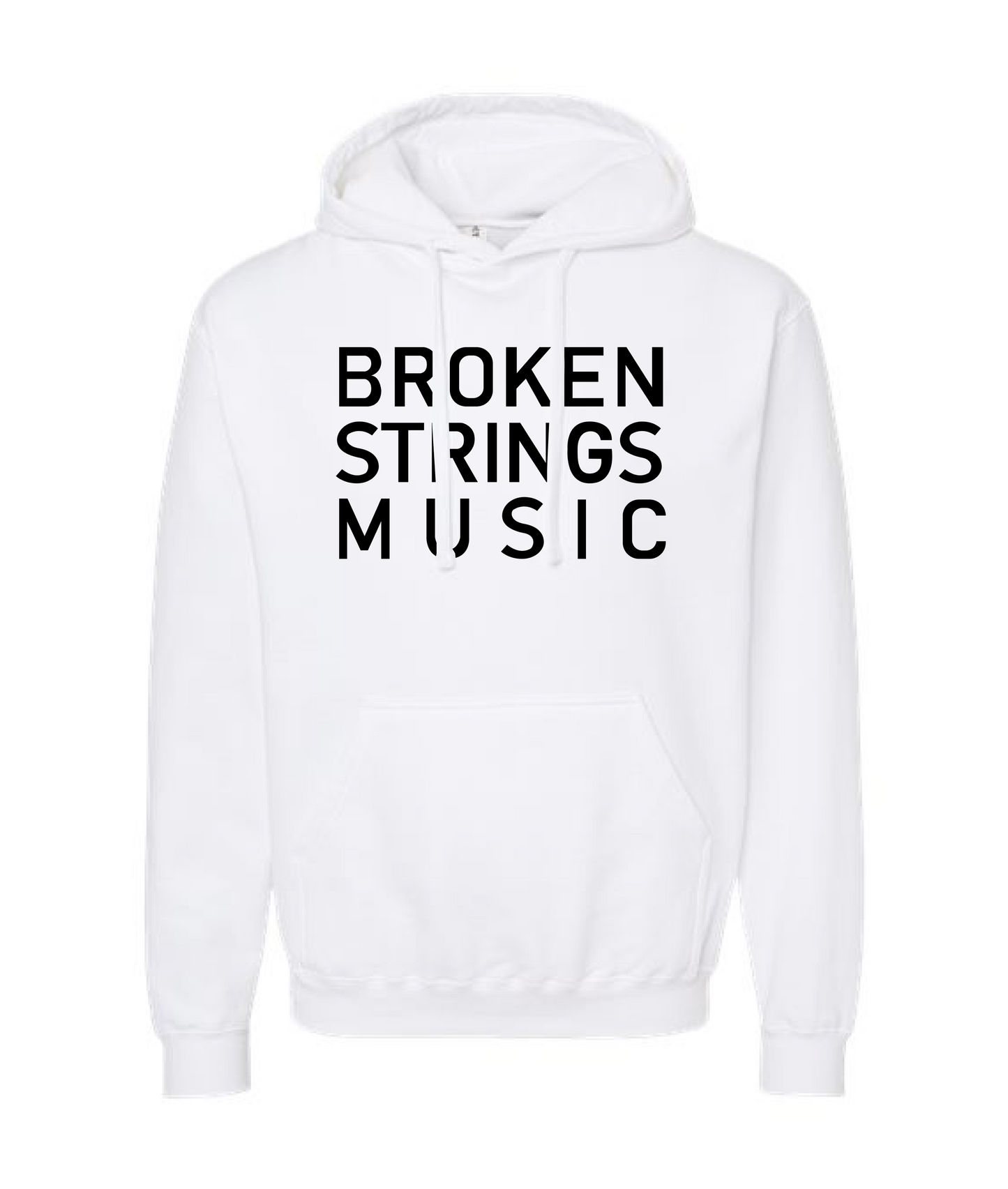 V-BRSTOP - BROKEN STRINGS MUSIC - White Hoodie