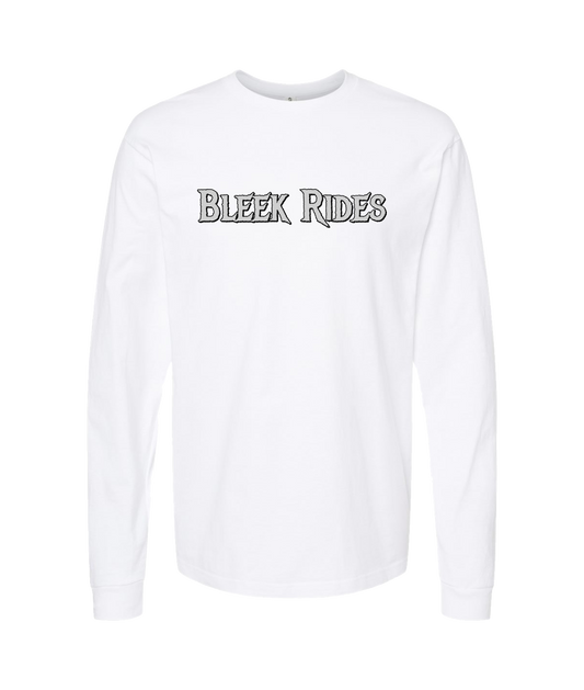 Bleekrides - BR Logo - White Long Sleeve T