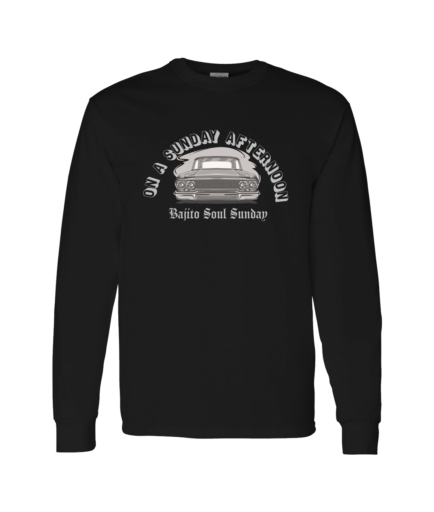 Bajito Soul Productions - SUNDAY AFTERNOON - Black Long Sleeve T