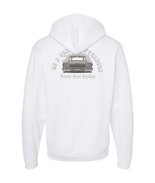 V-BSPTOP - SUNDAY AFTERNOON - White Zip Up Hoodie