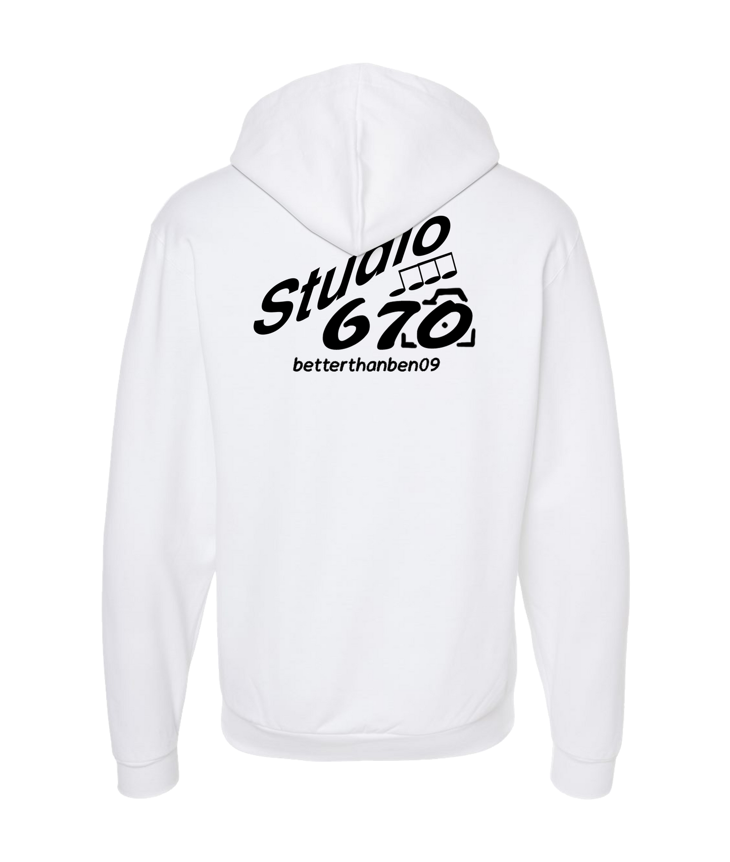 Better Than Bad - Studio 670 - White Zip Up Hoodie