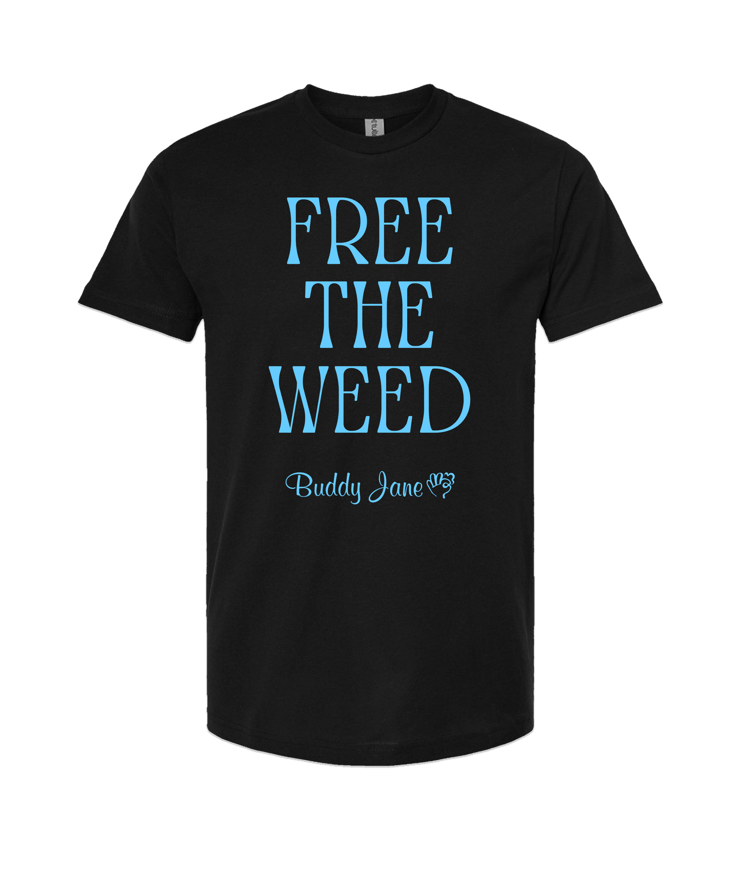 V-BUDTOP - FREE THE WEED - Black T-Shirt