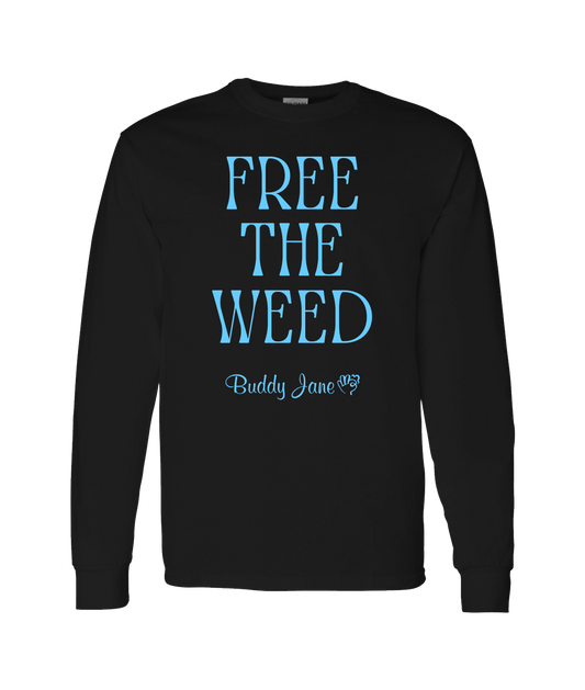 V-BUDTOP - FREE THE WEED - Black Long Sleeve T