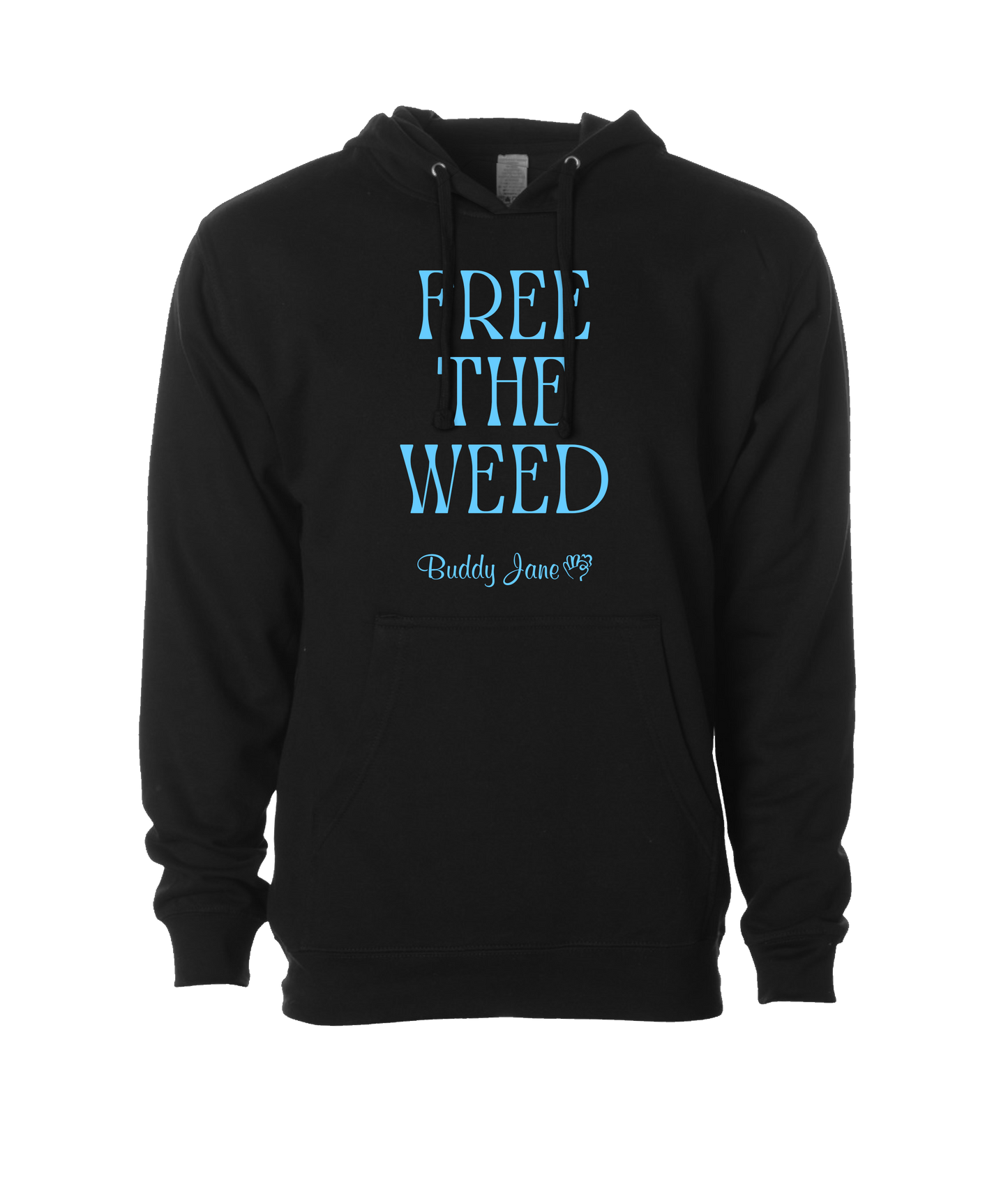 Buddy Jane - FREE THE WEED - Black Hoodie