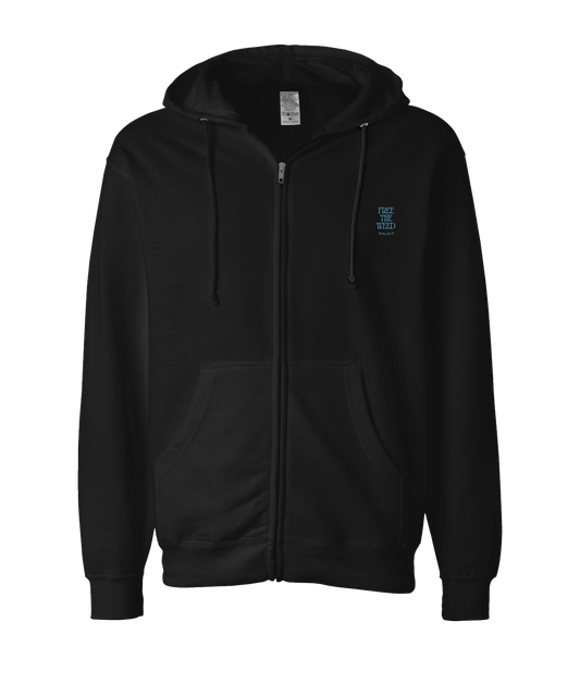 V-BUDTOP - FREE THE WEED - Black Zip Up Hoodie