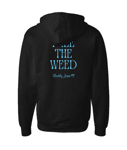 V-BUDTOP - FREE THE WEED - Black Zip Up Hoodie