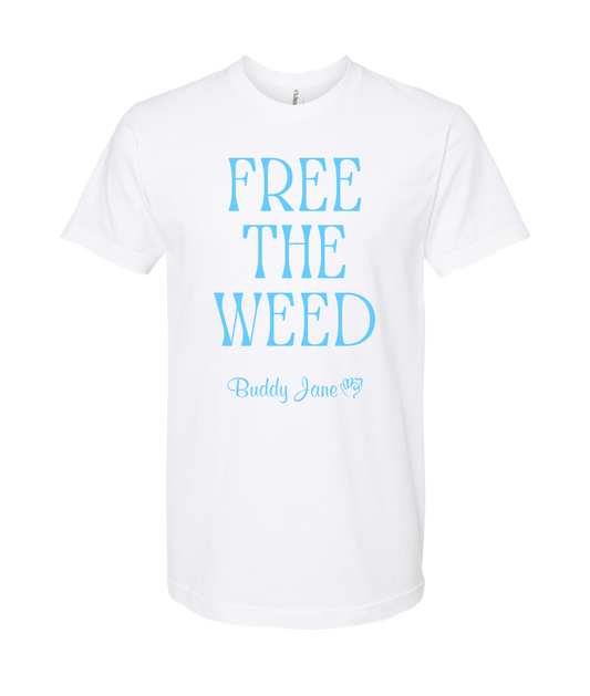 V-BUDTOP - FREE THE WEED - White T Shirt