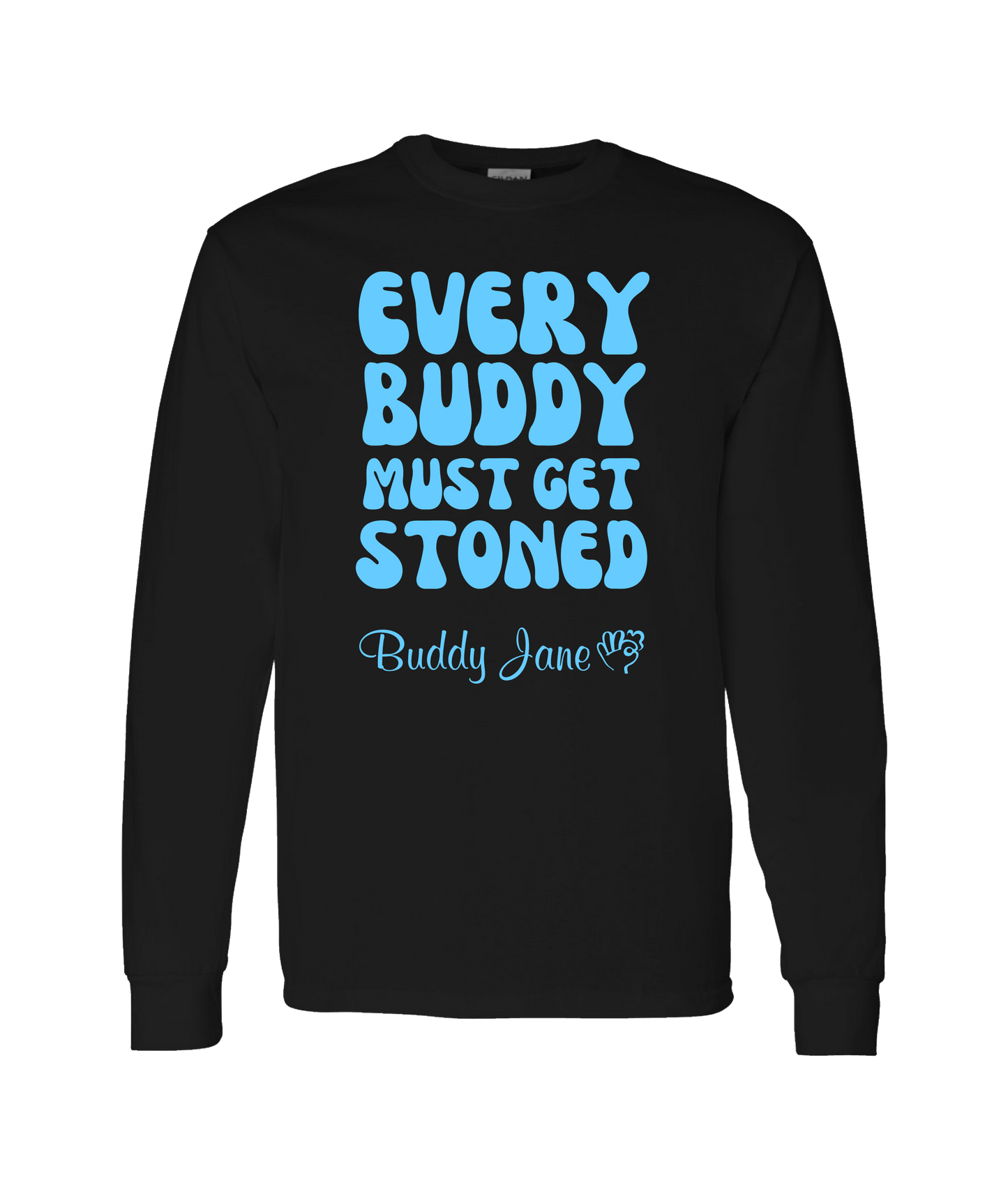 V-BUDTOP - EVERYBUDDY - Black Long Sleeve T