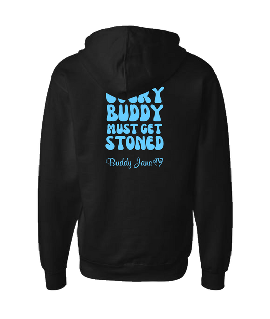 V-BUDTOP - EVERYBUDDY - Black Zip Up Hoodie