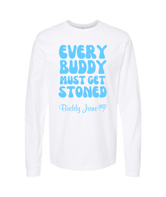 V-BUDTOP - EVERYBUDDY - White Long Sleeve T