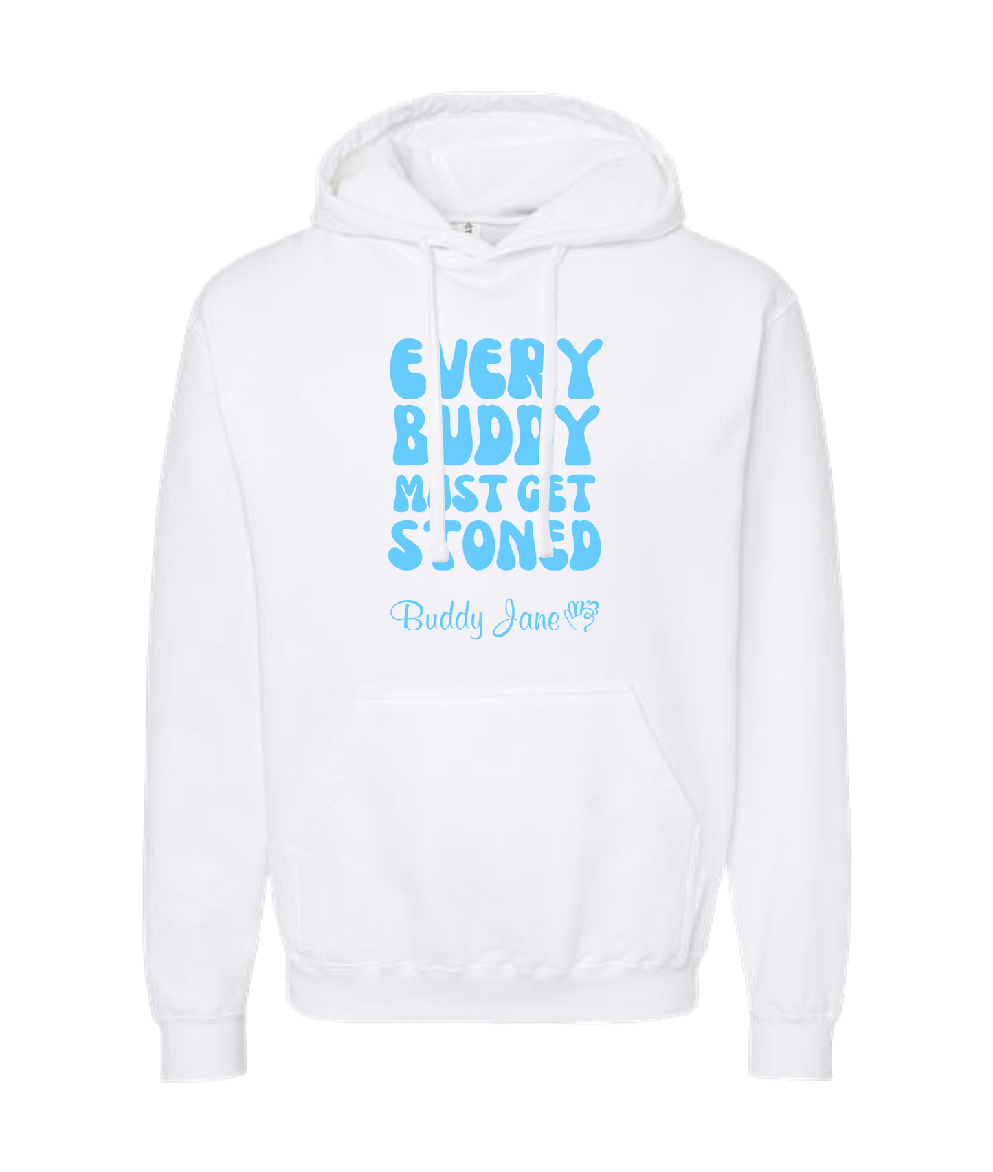 V-BUDTOP - EVERYBUDDY - White Hoodie
