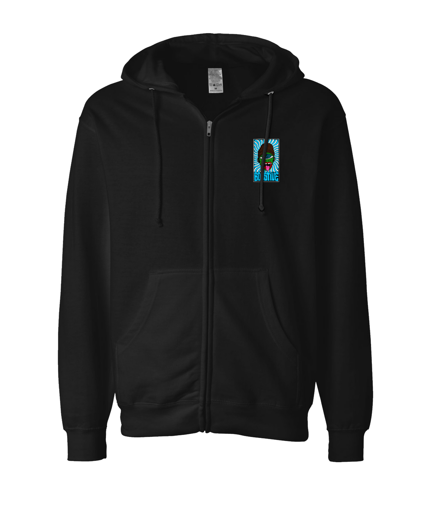 Boostive - Trip  - Black Zip Up Hoodie