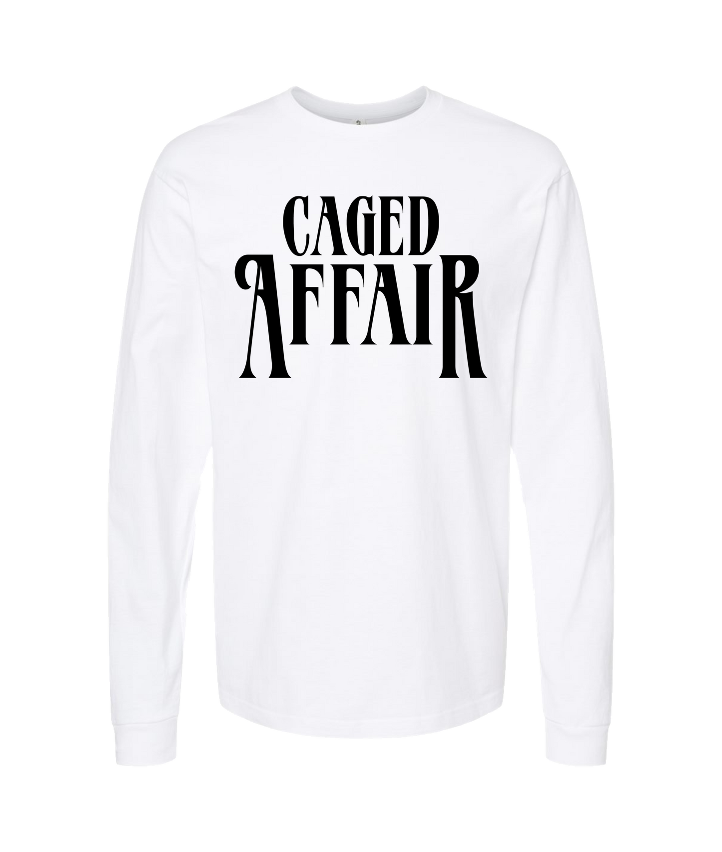 Caged Affair
 - Logo - White Long Sleeve T