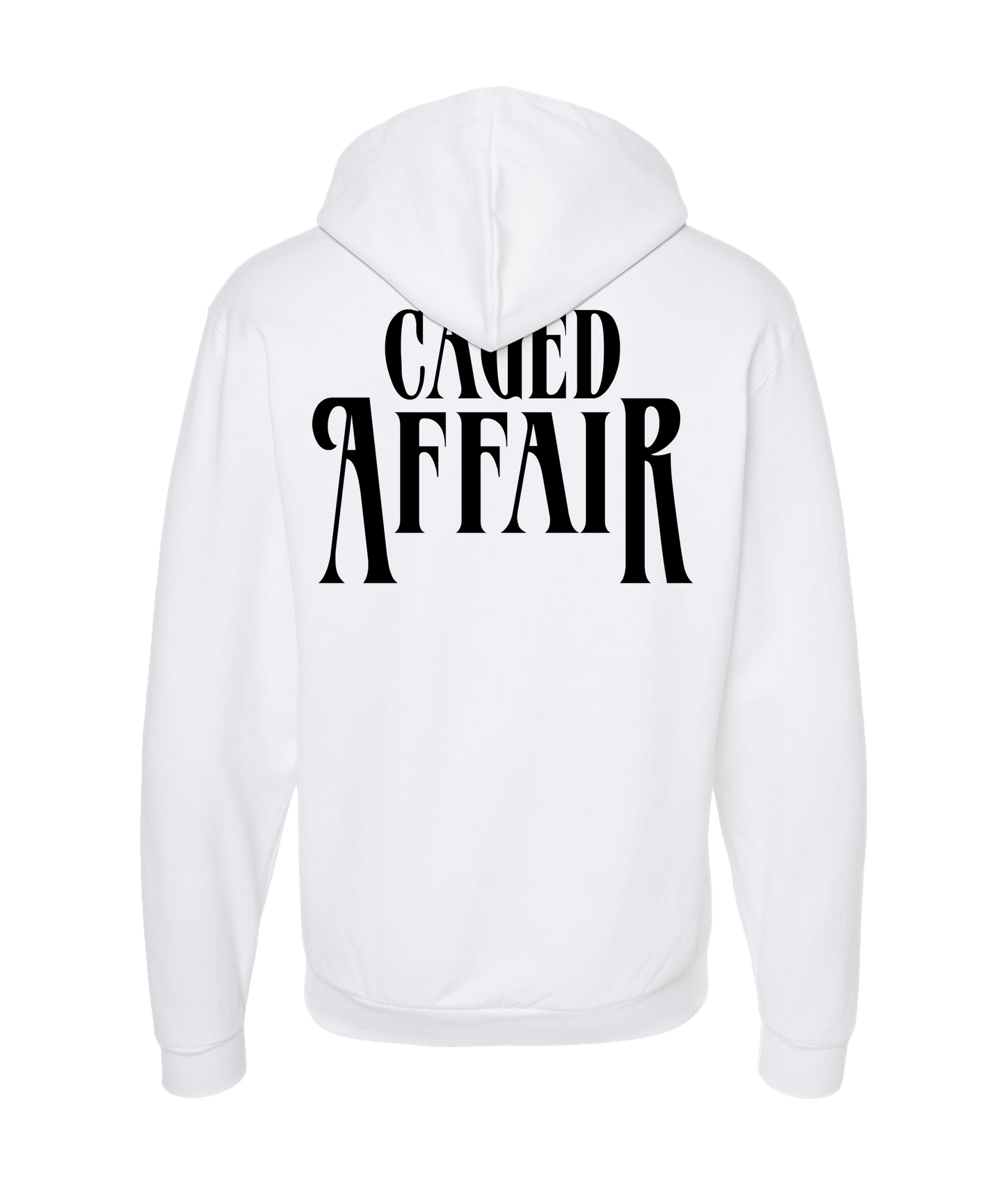 Caged Affair
 - Logo - White Zip Up Hoodie