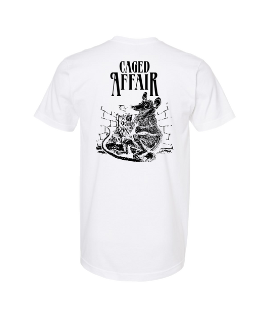 Caged Affair - Rat - White T Shirt