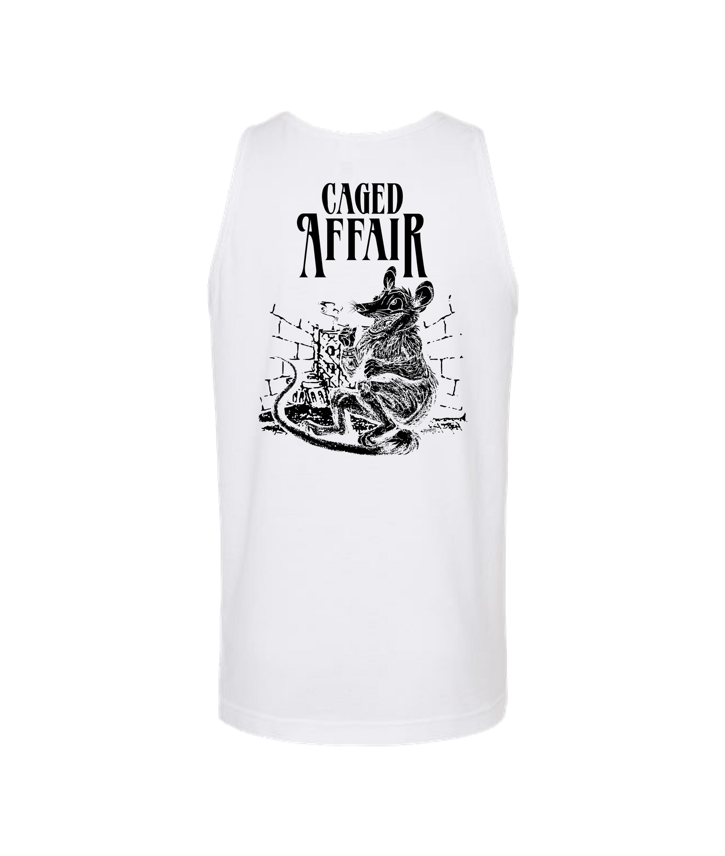 Caged Affair - Rat - White Tank Top