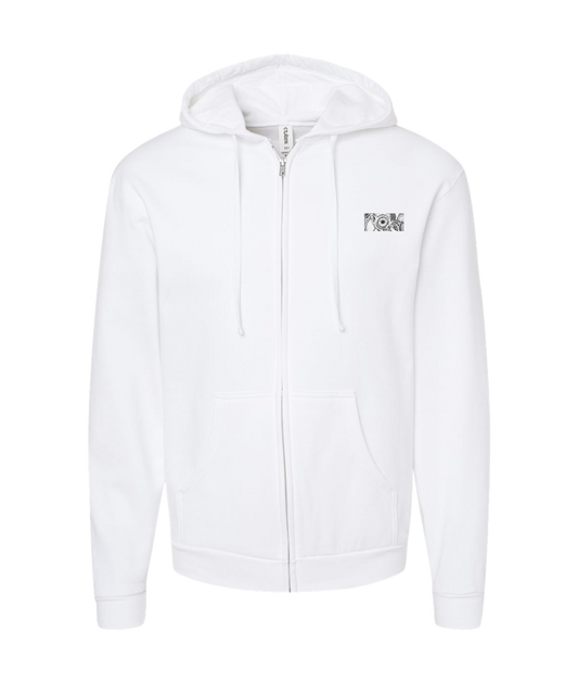 V-CANMTOP - DESIGN 1 - White Zip Up Hoodie