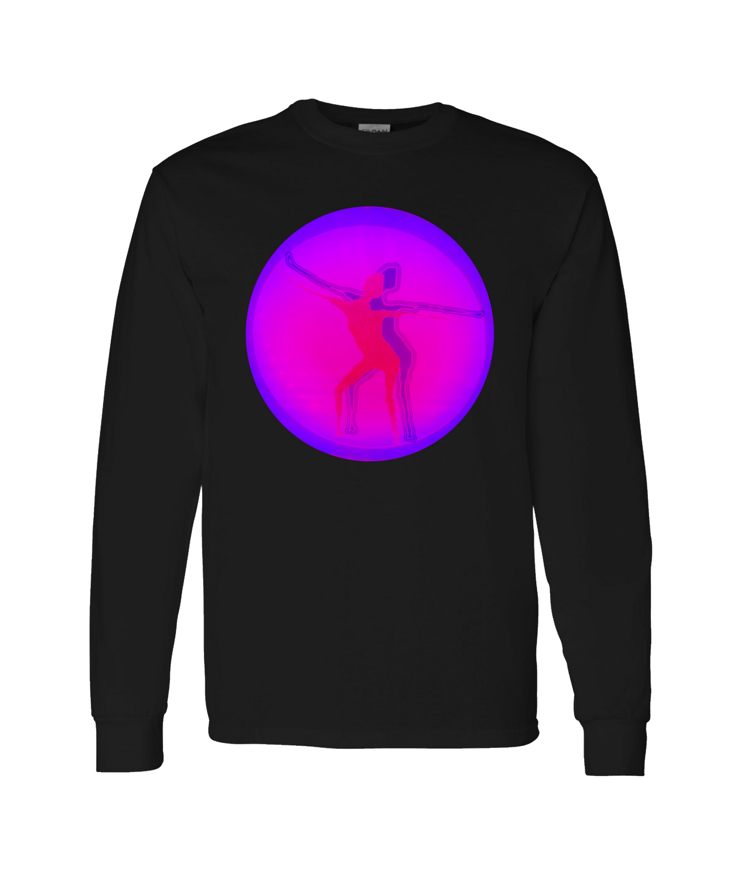 V-CANMTOP - DESIGN 2 - Black Long Sleeve T