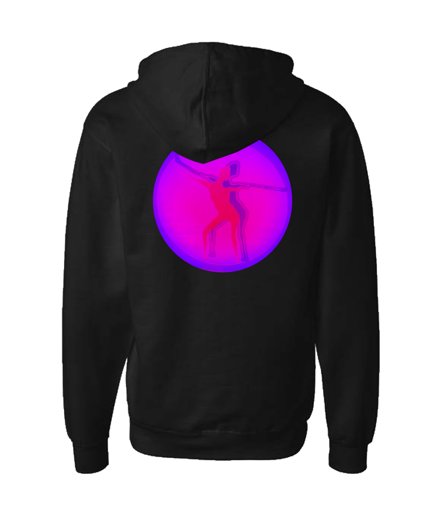 V-CANMTOP - DESIGN 2 - Black Zip Up Hoodie
