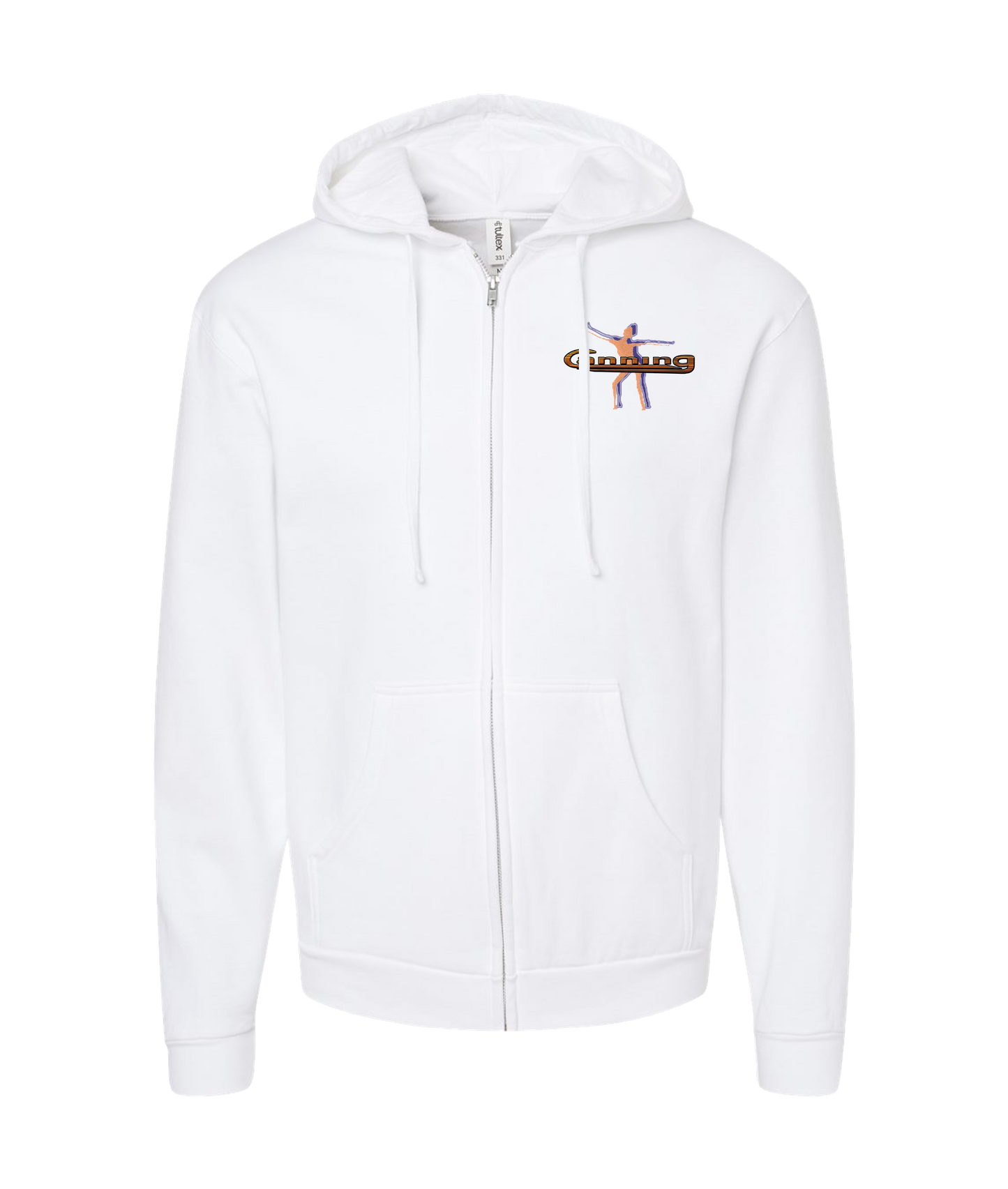 CanningMusic - DESIGN 3 - White Zip Up Hoodie