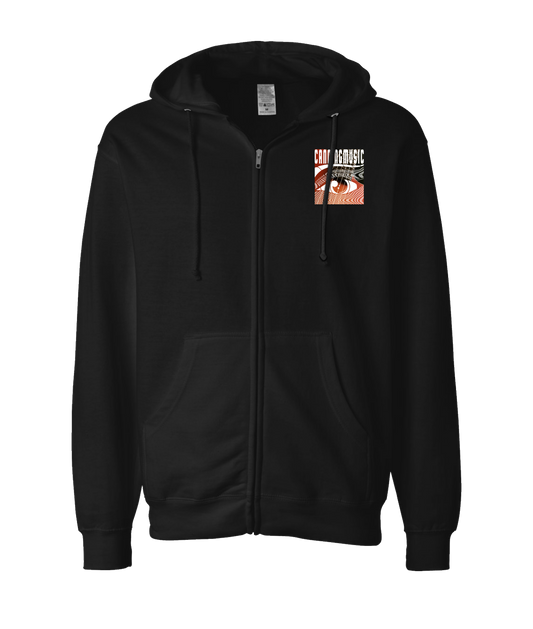 V-CANMTOP - DESIGN 4 - Black Zip Up Hoodie
