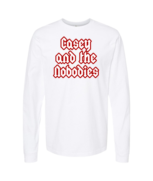 Casey and the Nobodies
 - Logo - White Long Sleeve T