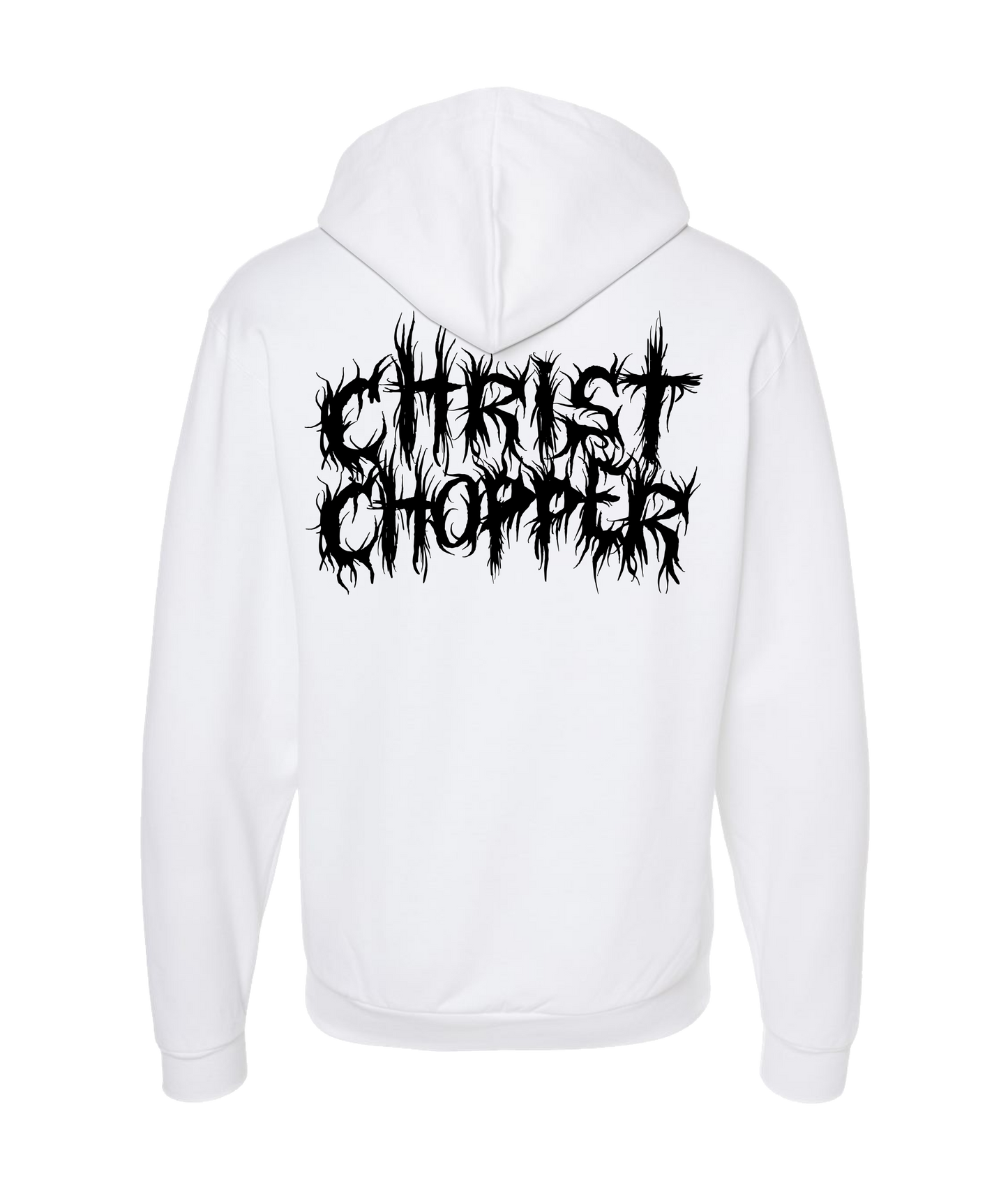 Christ Chopper - Logo - White Zip Up Hoodie